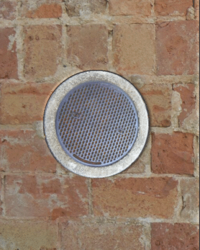 Manhole in wall